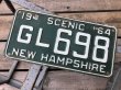 画像1: 60s Vintage American License Number Plate GL 698 (B785)  (1)