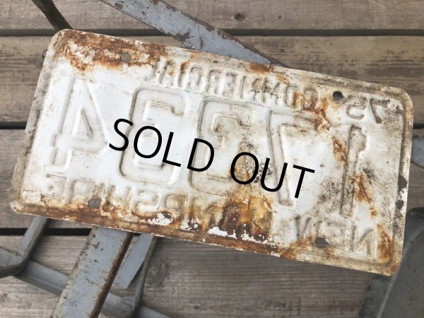 画像2: Vintage American License Number Plate I 7334 (B779)  (2)