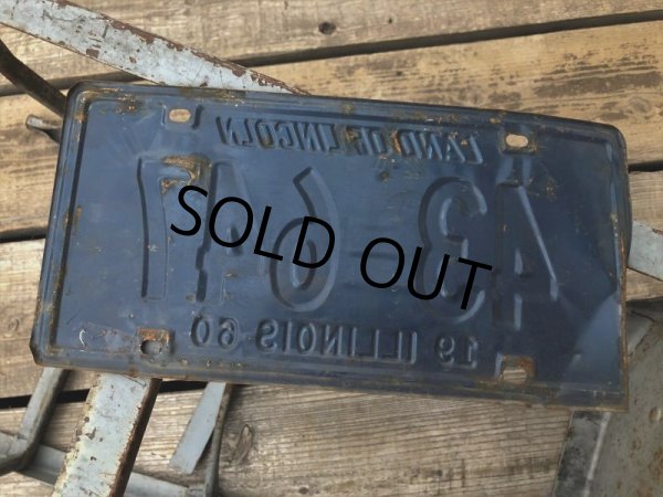 画像2: 60s Vintage American License Number Plate 43 647 (B790)  (2)
