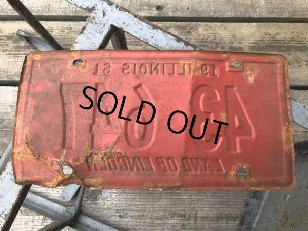画像2: 60s Vintage American License Number Plate 1961 43 647 (B791)  (2)