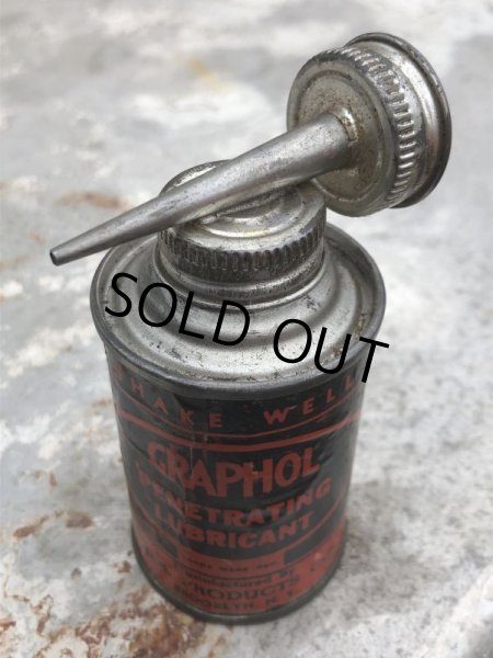 画像6: Antique Handy Oiler Lead Top Can GRAPHOL (B818) (6)