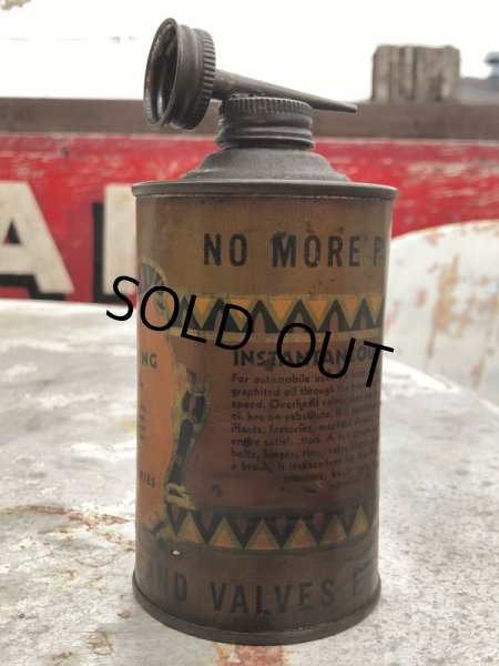 画像2: Antique Handy Oiler Lead Top Can GRAPHITE OIL  (B821) (2)