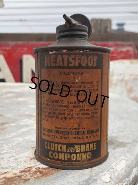 画像4: Antique Handy Oiler Lead Top Can NEATSFOOT (B822) (4)