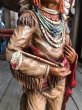 画像10: 70s Vintage Native American Indian Statue 40cm (B824) (10)