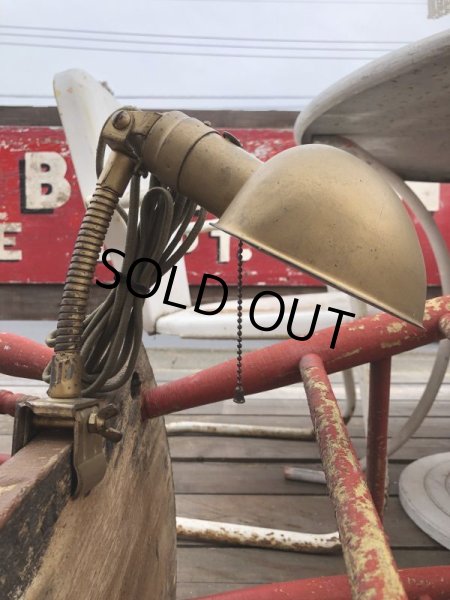画像11: Vintage Industrial Gooseneck Clamp On Lamp (B826) (11)