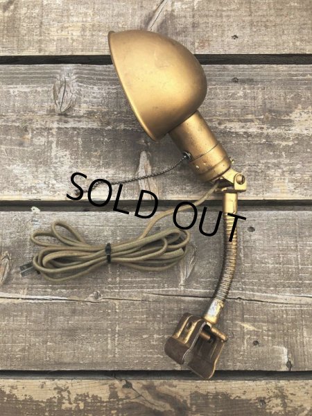 画像5: Vintage Industrial Gooseneck Clamp On Lamp (B826) (5)