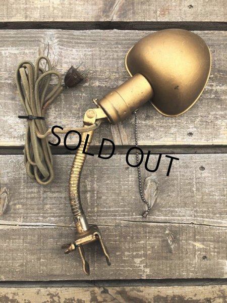 画像7: Vintage Industrial Gooseneck Clamp On Lamp (B826) (7)