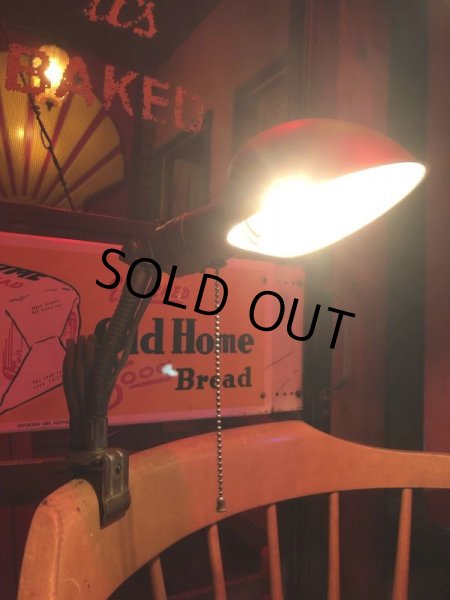 画像13: Vintage Industrial Gooseneck Clamp On Lamp (B826) (13)