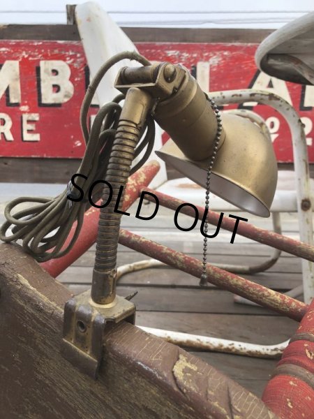 画像12: Vintage Industrial Gooseneck Clamp On Lamp (B826) (12)