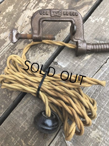 画像11: Vintage EAGLE Industrial Gooseneck Cast Iron Clamp On Lamp (B825) (11)