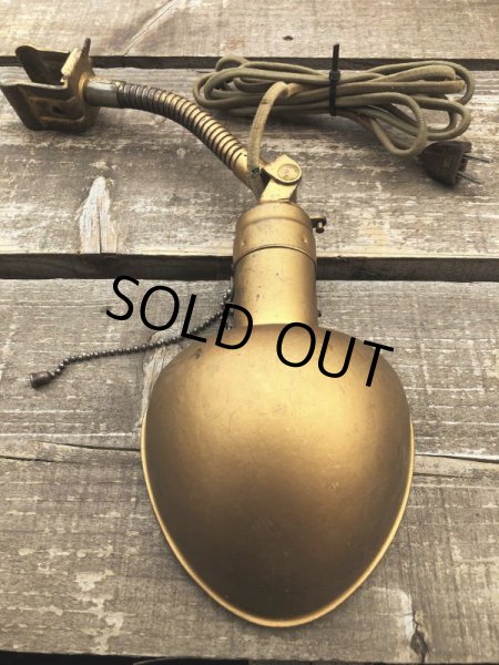 画像8: Vintage Industrial Gooseneck Clamp On Lamp (B826) (8)