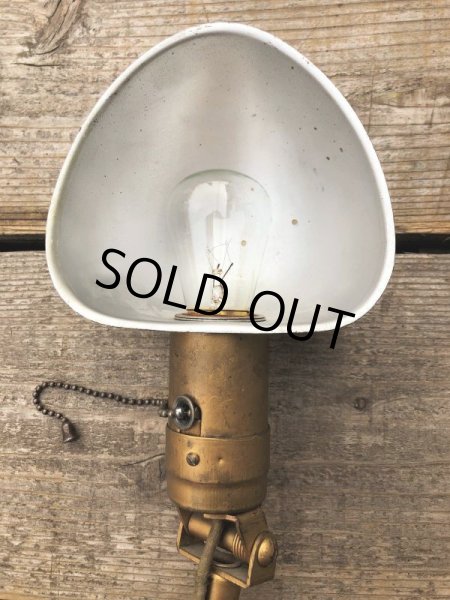 画像9: Vintage Industrial Gooseneck Clamp On Lamp (B826) (9)