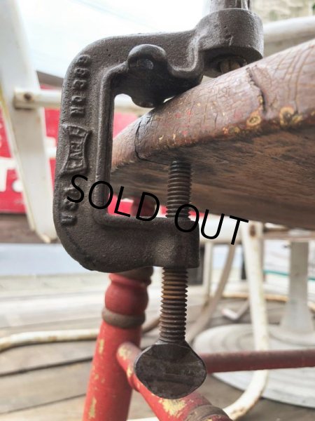 画像2: Vintage EAGLE Industrial Gooseneck Cast Iron Clamp On Lamp (B825) (2)