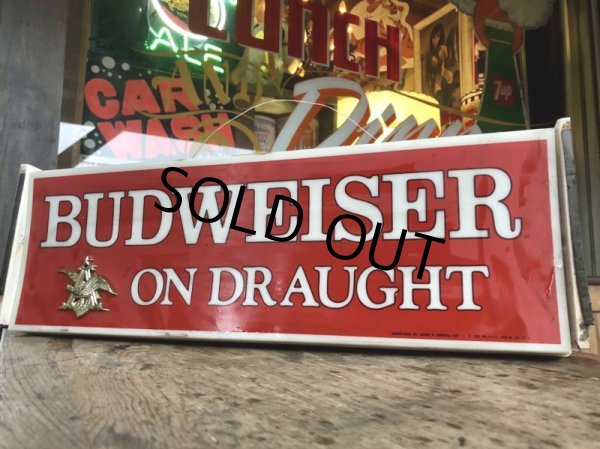 画像7: Vintage BUDWEISER ON DRAUGHT Lighted Sign (B827) (7)