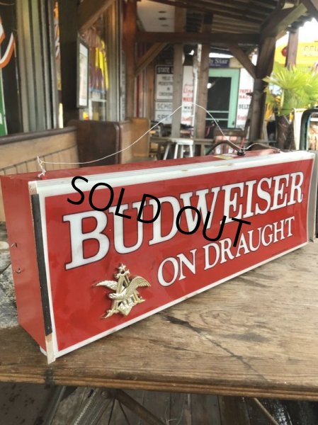 画像3: Vintage BUDWEISER ON DRAUGHT Lighted Sign (B827) (3)