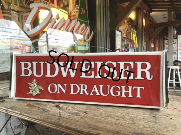 画像1: Vintage BUDWEISER ON DRAUGHT Lighted Sign (B827) (1)