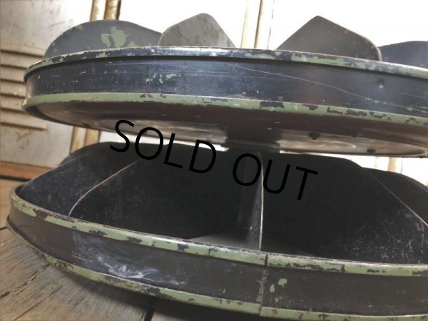 画像12: Vintage Industrial 2 Tier Hardware Store Display  Rotating Parts Bin (B836)  (12)
