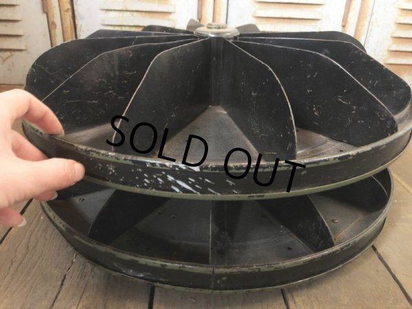 画像13: Vintage Industrial 2 Tier Hardware Store Display  Rotating Parts Bin (B836)  (13)