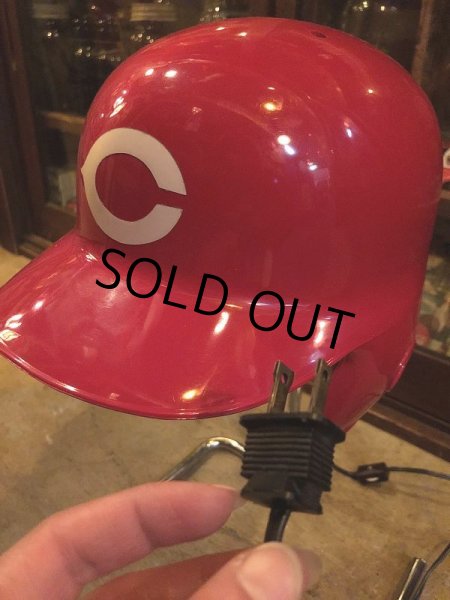 画像7: Vintage MLB Cincinnati Reds Helmet Desk Lamp Light (B860) (7)