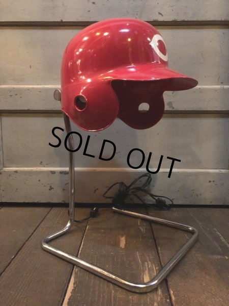画像8: Vintage MLB Cincinnati Reds Helmet Desk Lamp Light (B860) (8)