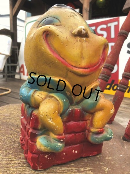 画像3: Vintage Carnival Prize Chalkware Humpty Dumpty Coin Bank (B862) (3)