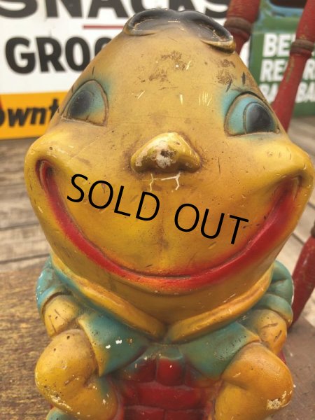 画像11: Vintage Carnival Prize Chalkware Humpty Dumpty Coin Bank (B862) (11)