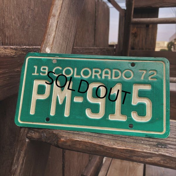 画像2: 70s Vintage Vintage Motorcycle & Trailer License Plate PM-915 (B875)  (2)