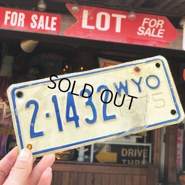 画像1: 70s Vintage Motorcycle & Trailer License Plate 2-1432 (B881)  (1)