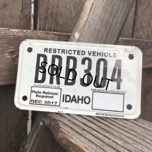 画像2: Vintage Motorcycle & Trailer License Plate BRB304 (B878)  (2)