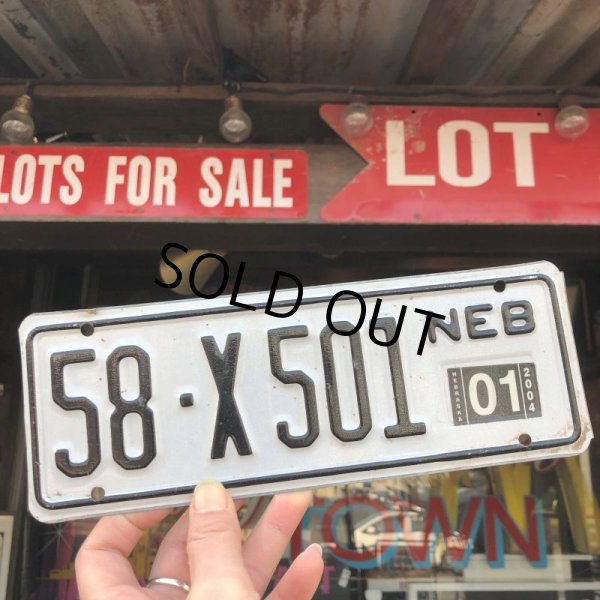 画像1: Vintage Motorcycle & Trailer License Plate 58-X501 (B870)  (1)