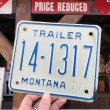 画像1: 70s Vintage Motorcycle & Trailer License Plate 14-1317  (B864)  (1)