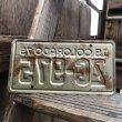 画像3: 70s Vintage Motorcycle & Trailer License Plate ZG-975 (B876)  (3)