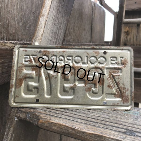 画像3: 70s Vintage Motorcycle & Trailer License Plate ZG-975 (B876)  (3)