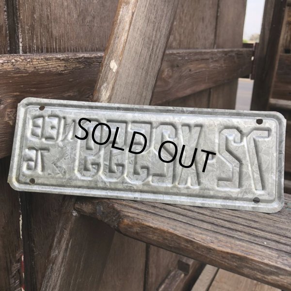 画像3: 70s Vintage Motorcycle & Trailer License Plate 72-X2559 (B868)  (3)
