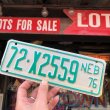 画像1: 70s Vintage Motorcycle & Trailer License Plate 72-X2559 (B868)  (1)