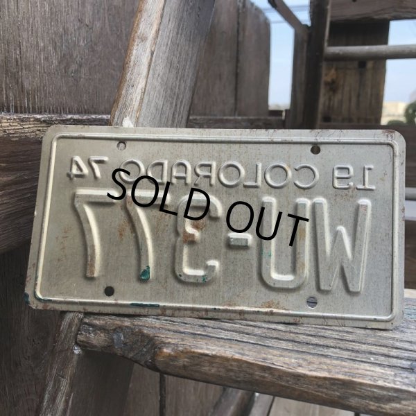 画像3: 70s Vintage Motorcycle & Trailer License Plate WU-377 (B874)  (3)