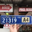 画像1: 70s Vintage Motorcycle & Trailer License Plate 21319 (B812)  (1)