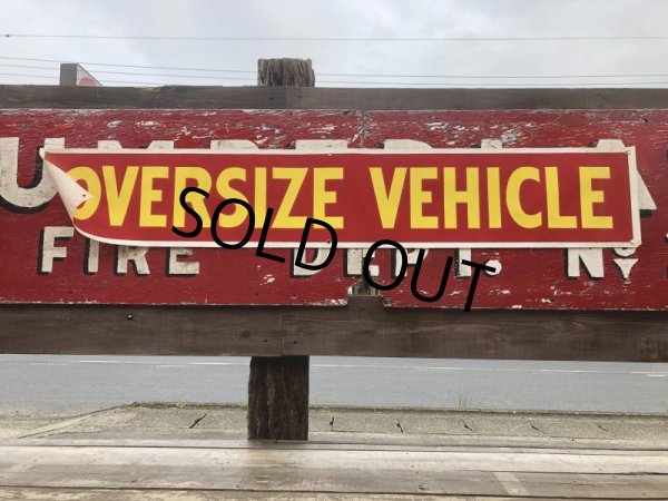 画像1: Vintage Oversize Vehicle Cloth Banner Sign (B820)  (1)