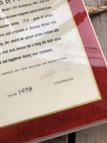 画像5: Vintage Mobil Gas Service Station Sales Award Plaque (B826) (5)