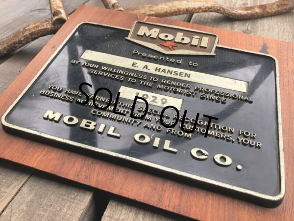 画像7: Vintage Mobil Gas Service Station Sales Award Plaque (B823) (7)