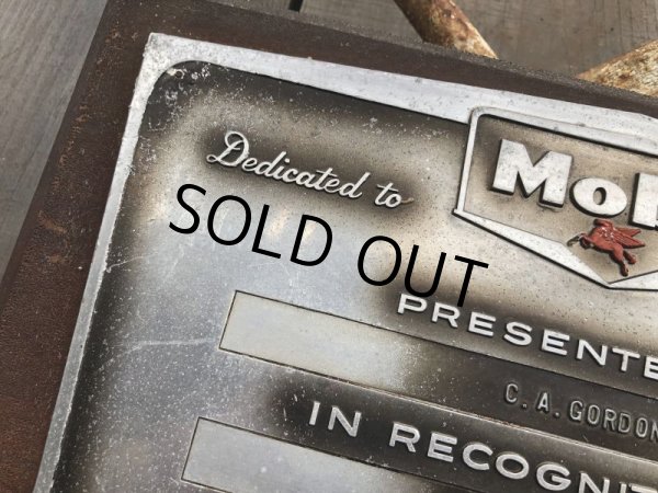 画像3: Vintage Mobil Gas Service Station Sales Award Plaque (B825) (3)