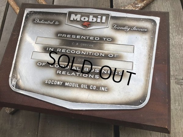 画像6: Vintage Mobil Gas Service Station Sales Award Plaque (B825) (6)