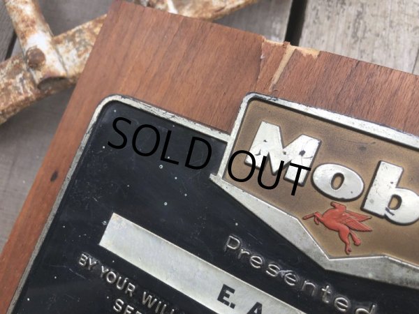 画像5: Vintage Mobil Gas Service Station Sales Award Plaque (B823) (5)