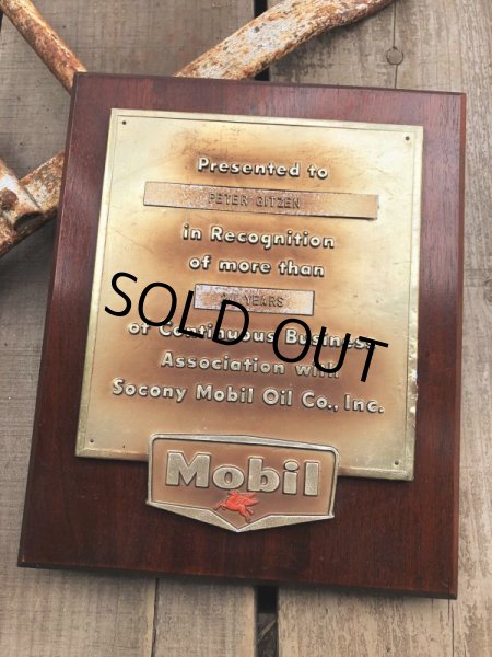 画像9: Vintage Mobil Gas Service Station Sales Award Plaque (B827) (9)