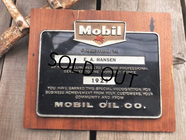 画像9: Vintage Mobil Gas Service Station Sales Award Plaque (B823) (9)