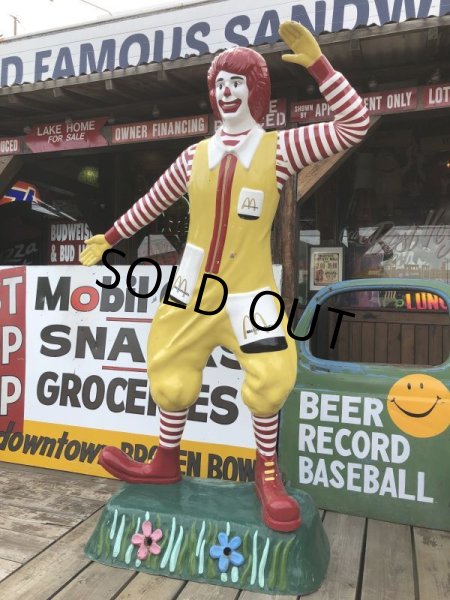 画像4: Vintage Ronald McDonald Store Display Life Size Statue  (B830) (4)