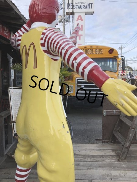 画像14: Vintage Ronald McDonald Store Display Life Size Statue  (B830) (14)