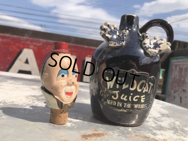 画像6: Vintage Creepy Clown Decanter Jug Bottle Set (B832) (6)