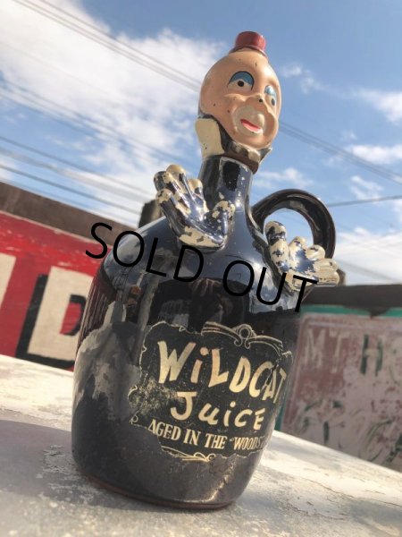 画像14: Vintage Creepy Clown Decanter Jug Bottle Set (B832) (14)