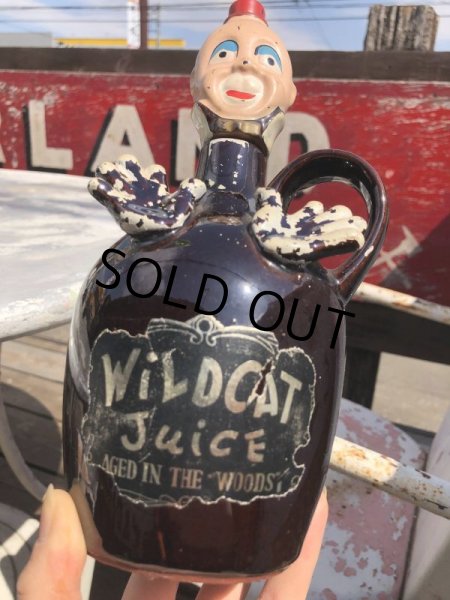 画像16: Vintage Creepy Clown Decanter Jug Bottle Set (B832) (16)